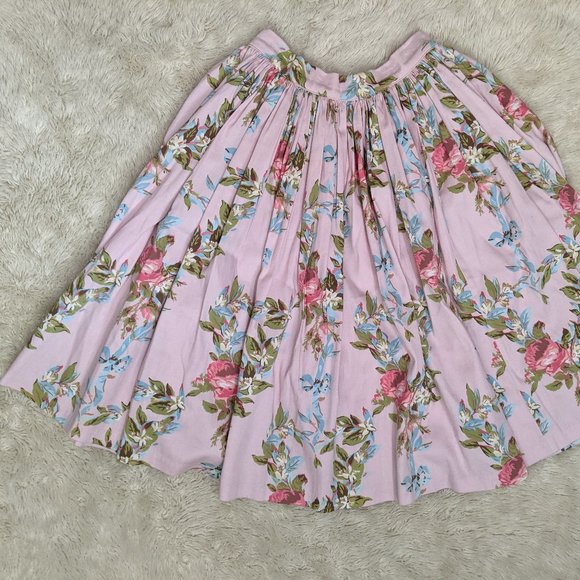 Pinup Couture Dresses & Skirts - Pinup Couture Pink Floral Skirt XS